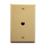 WALL PLATE, VOICE 6P6C, IVORY