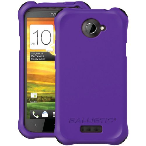 BALLISTIC LS0917-M985 HTC(R) One X(TM) LS Smooth Case (Purple; 4 black, 4 purple, 4 teal & 4 white bumpers)