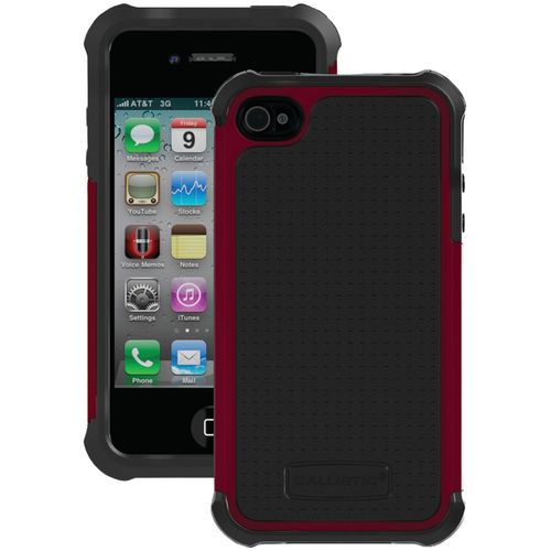 BALLISTIC SA0582-M025 iPhone(R) 4/4S SG Case (Dark Charcoal Gray/Plum)