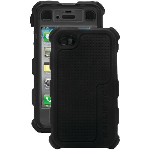 BALLISTIC HA0778-M315 iPhone(R) 4/4S Hard Core Series Case (Black/Gray)