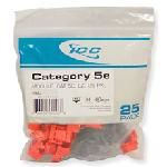 IC107E5CRD - 25PK Cat5 Jack - Red
