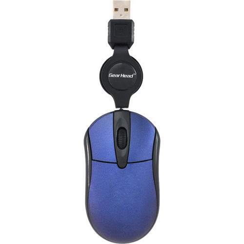 Retractable Optical Wheel MouseBlue