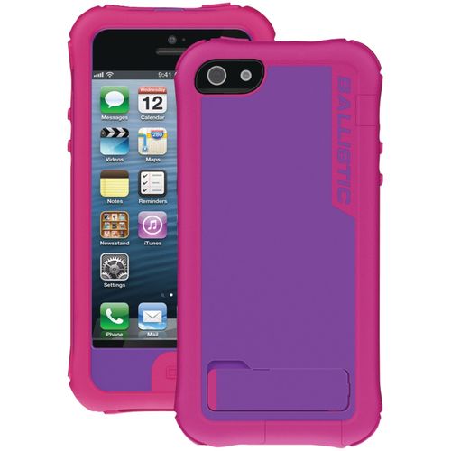 BALLISTIC EV0993-M695 iPhone(R) 5 Every1 Case with Holster (Rose Pink/Purple PC)