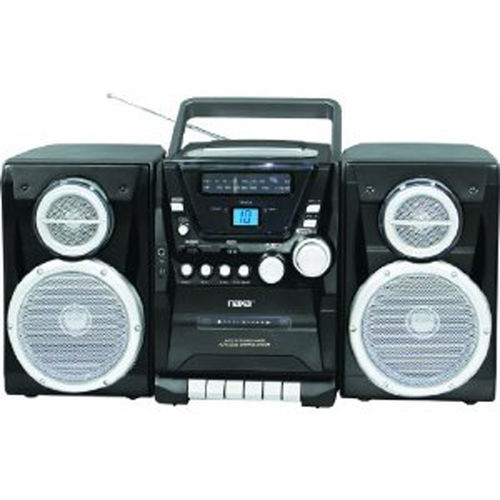 Naxa AM/FM Stereo Radio Cassette Player/Recorder Top Loading MP3/CD