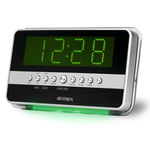 Jensen AM/FM Dual Alarm Clock Radio with Wave Sensor