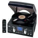 3-Speed stereo turntable with MP3...