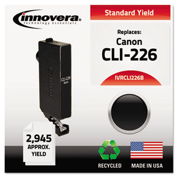 Remanufactured 4546B001 (CLI-226B) Ink, 2945 Page-Yield, Black
