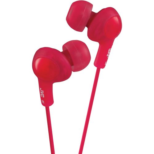 JVC HAFR6R Gumy Plus In-Ear Earbuds with Remote & Microphone (Red)