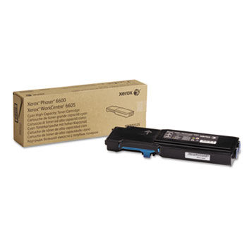 106R02225 High Capacity Toner, 6000 Page-Yield, Cyan