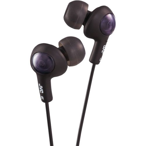 JVC HAFR6B Gumy Plus In-Ear Earbuds with Remote & Microphone (Black)