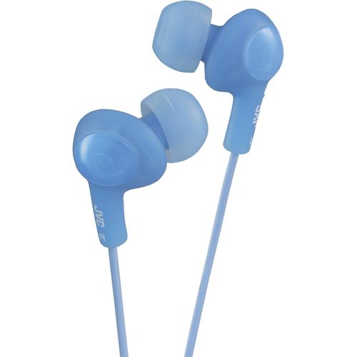 JVC HAFR6A Gumy Plus In-Ear Earbuds with Remote & Microphone (Blue)