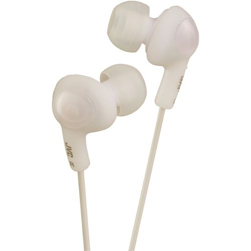 JVC HAFR6W Gumy Plus In-Ear Earbuds with Remote & Microphone (White)