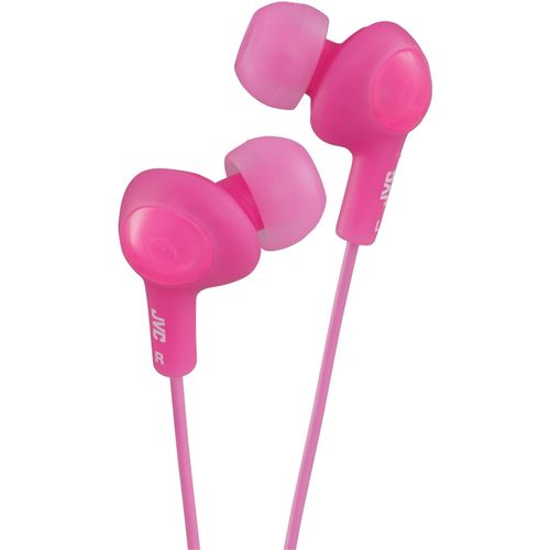 JVC HAFR6P Gumy Plus In-Ear Earbuds with Remote & Microphone (Pink)
