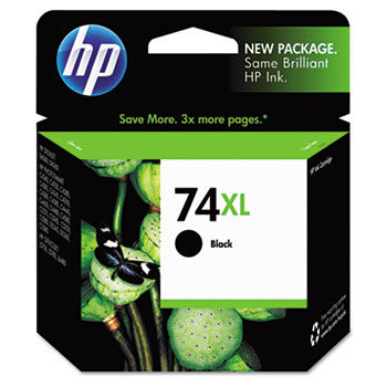 CB336WN (HP 74XL) Ink Cartridge, 750 Page-Yield, Black