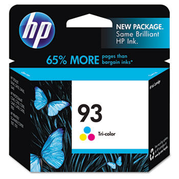 C9361WN (HP 93) Ink Cartridge, 220 Page-Yield, Tri-Color