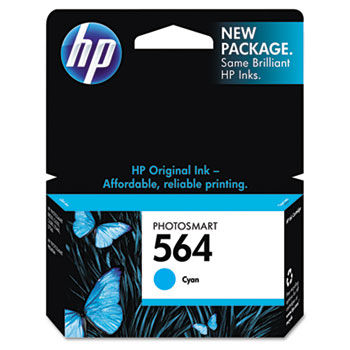CB318WN (HP 564) Ink Cartridge, 300 Page-Yield, Cyan