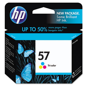 C6657AN (HP 57) Ink Cartridge, 500 Page-Yield, Tri-Color