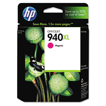 C4908AN (HP 940XL) Ink Cartridge, 1400 Page-Yield, Magenta