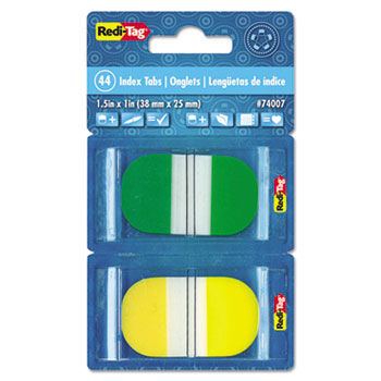 Write-On Self-Stick Index Tabs/Flags, Pop-Up, 1 1/2"" x 1"", 2 Colors 52/Pack