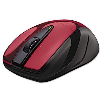 M525 Wireless Mouse, Compact, Right/Left, Red