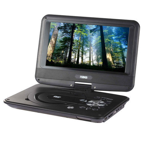 Naxa 9"" TFT LCD Swivel Screen Portable DVD Player with USB/SD/MMC Inputs