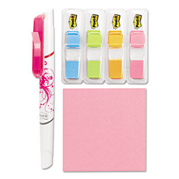 Combo Pack, Super Sticky Notes, Electric Glow Flags, Flag + Highlighter and Pen