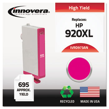 Remanufactured CD973AN (920XL) Ink, 700 Page-Yield, Magenta