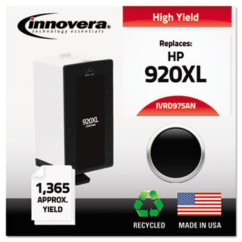 Remanufactured CD975AN (920XL) High Yield Ink, 1200 Page-Yield, Black