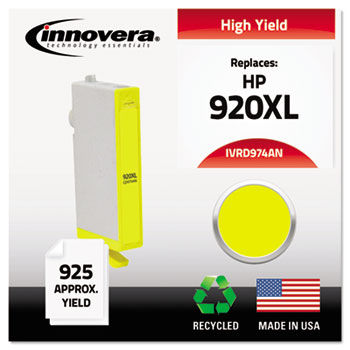 Remanufactured CD974AN (920XL) Ink, 700 Page-Yield, Yellow