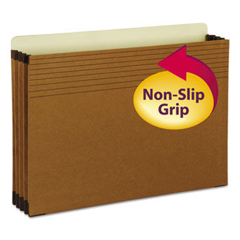 Easy Grip File Pocket, Legal, 3 1/2"" Exp., Redrope, 25/Box