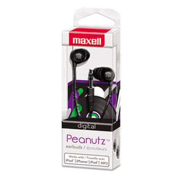 Peanutz Digital Earbuds, Black