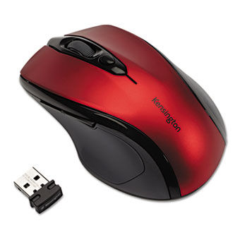 Pro Fit Mid-Size Wireless Mouse, Ruby Red