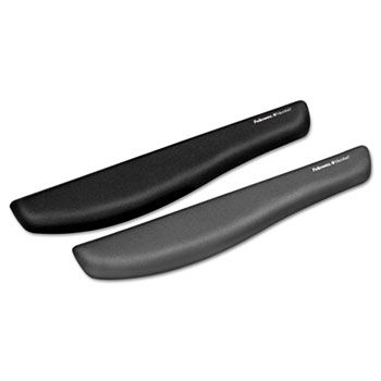 PlushTouch Keyboard Wrist Rest, Foam, Graphite, 18-1/8"" x 3-3/16""