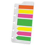 Page Flag Refills for Versa Notebook, Assorted Glow, 210 /PK