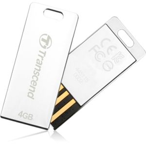 USB DRIVE, 4GB, JETFLASH T3S, SILVER