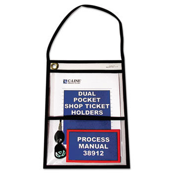 Shop Ticket Holders, Stitched, Both Sides Clear, 9 x 12, 15/BX