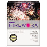 FIREWORX Colored Cover Stock, 110 lbs., 8-1/2 x 11, Crackling Canary, 250 Sheets