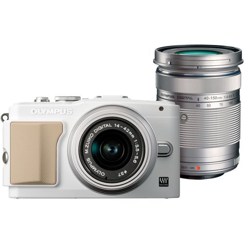 E-PL5 White with 14-42mm Silver Lens