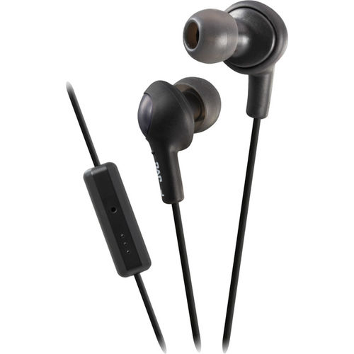 Gumy PLUS Inner Ear Headphones with Remote and Mic-Black