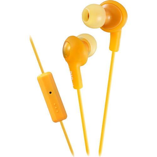 Gumy PLUS Inner Ear Headphones with Remote and Mic-Orange