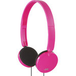Lightweight Portable On-Ear Headphones-Pink