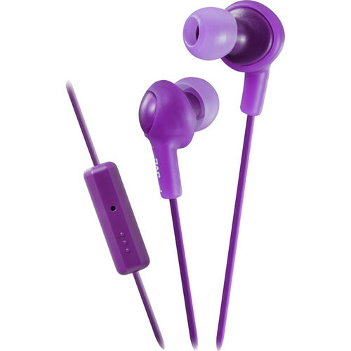 Gumy PLUS Inner Ear Headphones with Remote and Mic-Violet