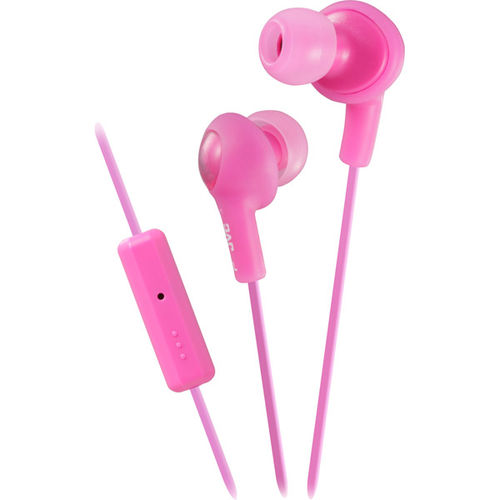 Gumy PLUS In-Ear Headphones with Remote and Mic-Pink