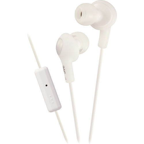 Gumy PLUS Inner Ear Headphones with Remote and Mic-White
