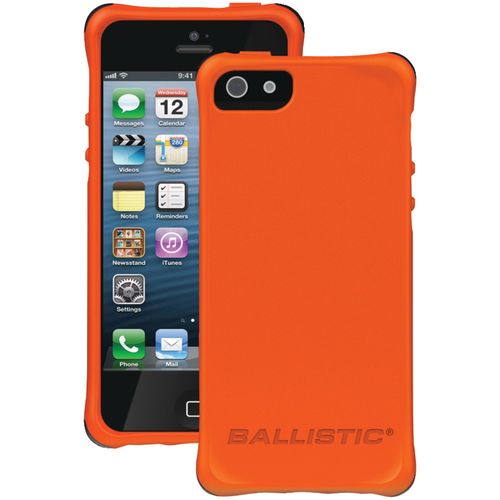 BALLISTIC LS0955-M435 iPhone(R) 5/5S LS Smooth Case (Orange with 4 White, 4 Orange, 4 Black, 4 Hot Pink Bumpers)