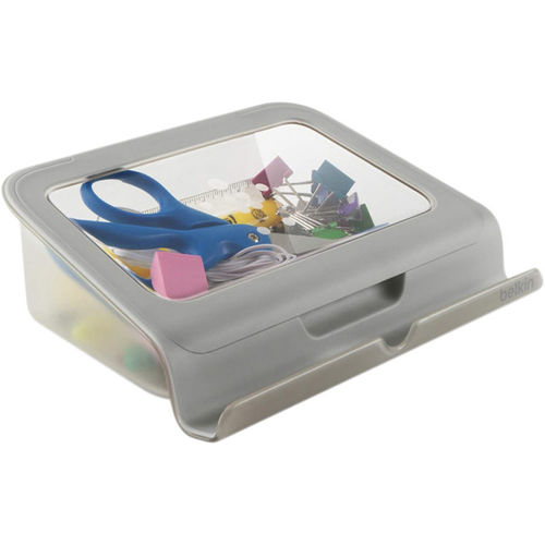 EDUCATION WHITE/GRAY STAND W/STORAGE FOR TABLET