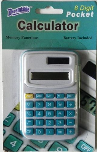 8 Digit Pocket Calculator Case Pack 48
