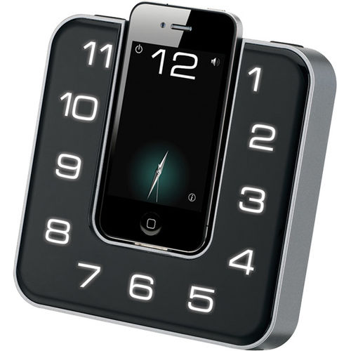 App-Enhanced Dual Alarm Clock FM Radio with iPod/iPhoneDock