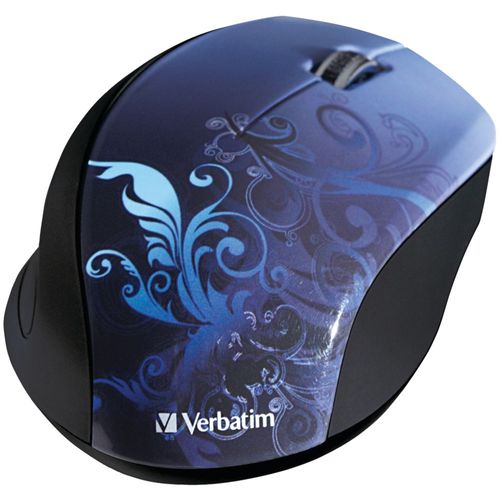 VERBATIM 97785 Wireless Optical Mouse (Blue)