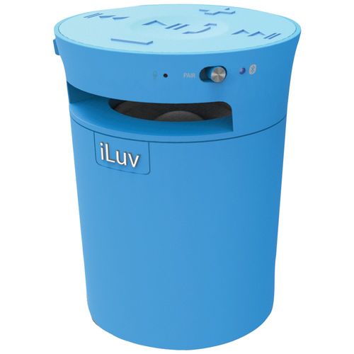 ILUV ISP165BLU MobiCup Splash-Resistant Bluetooth(R) Speaker & Speakerphone (Blue)